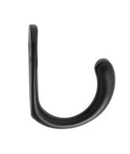 Klesknagg enkel matt svart